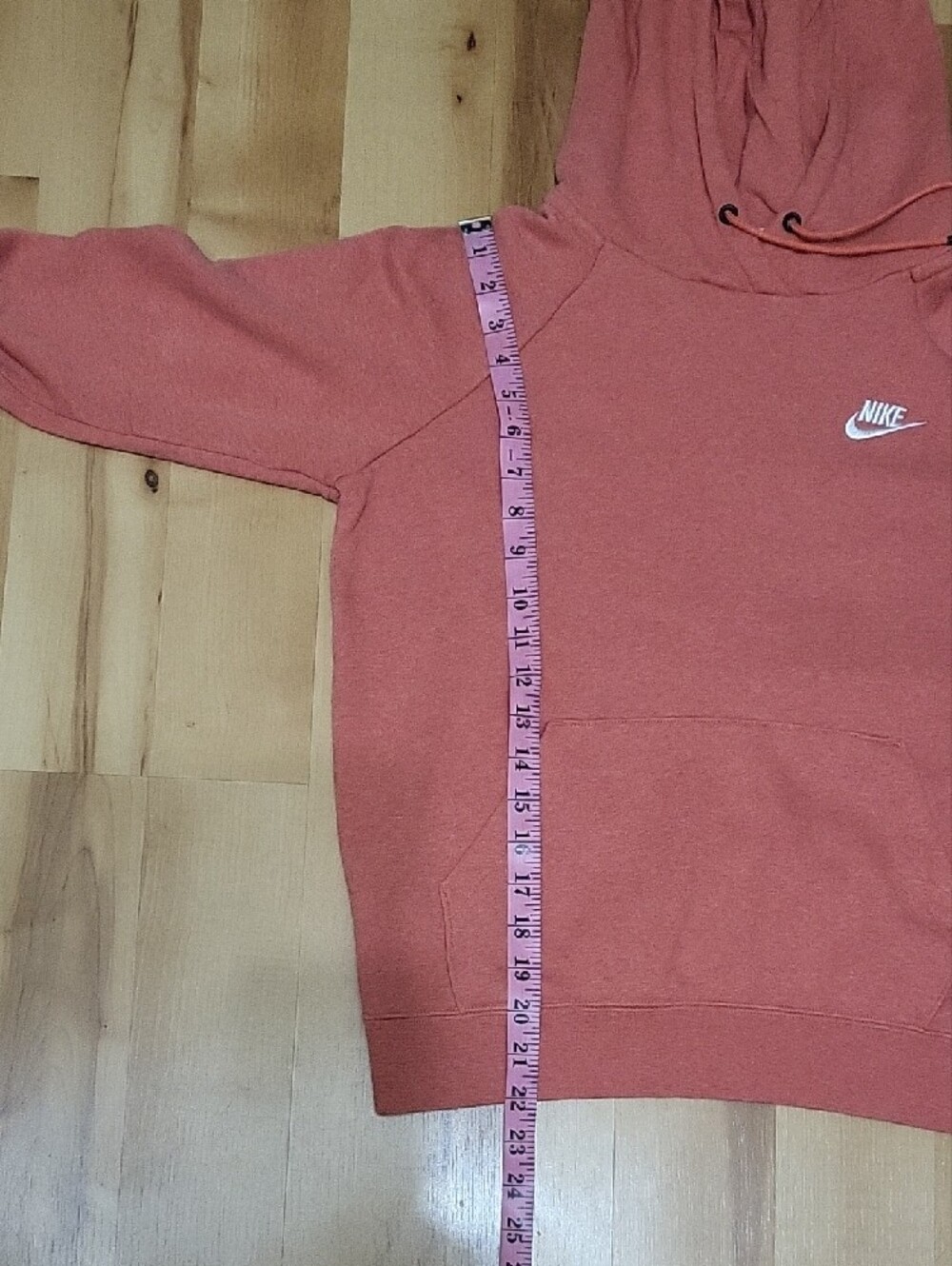Nike Dusty Rose Pullover Hoodie Women's Small Cotton Blend Sweatshirt - Picture 13 of 14